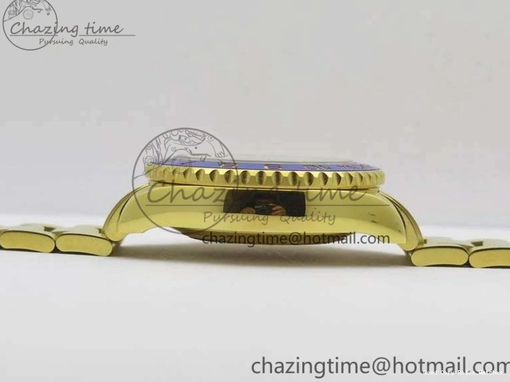 Best AAA Replica Sites Edition 3577 Bracelet II YG On YachtMaster YG Cozy 116688 Ceramic Bezel Best A White 1:1 Blue Dial JF 1224